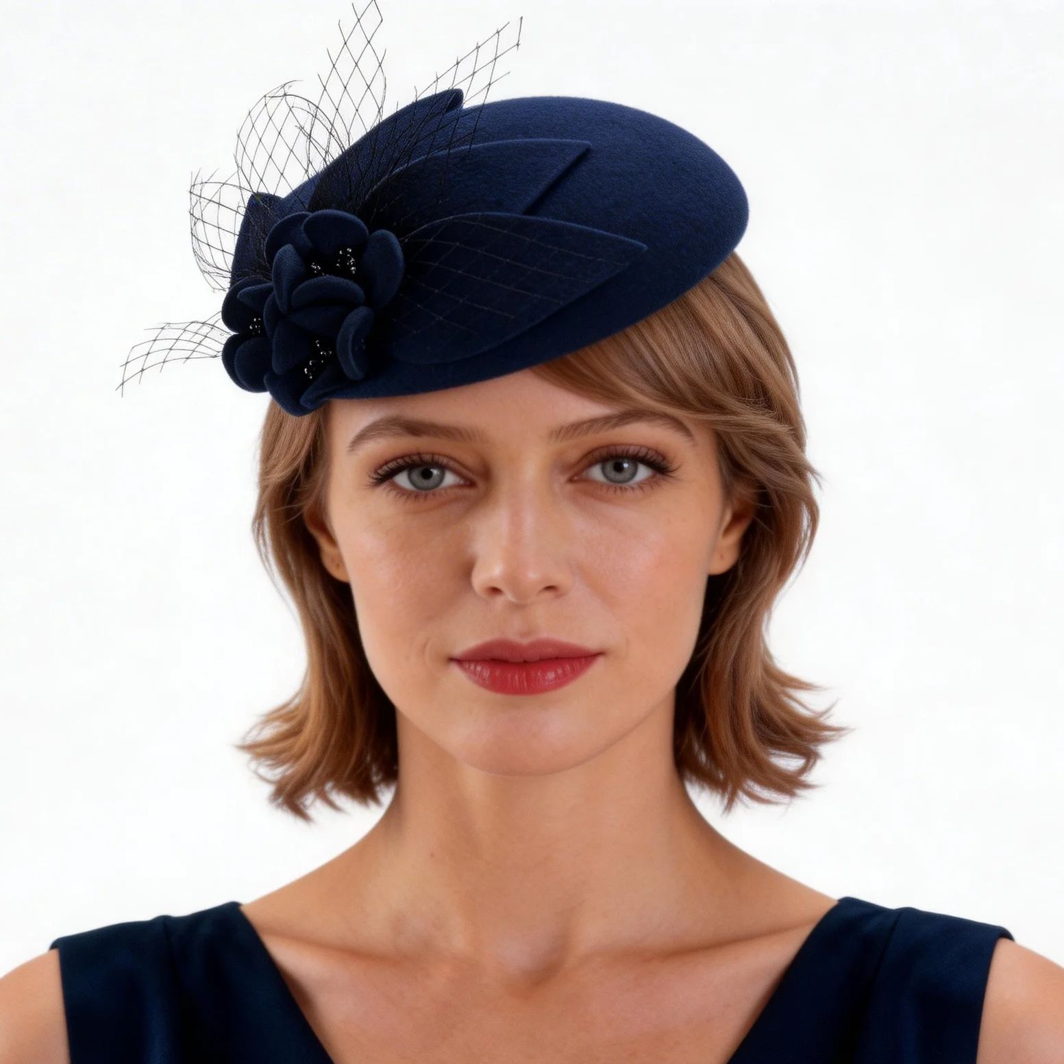 Fedora Hat Wool - Cappello Fedora in pura lana vintage